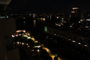 Abends auf dem Balkon