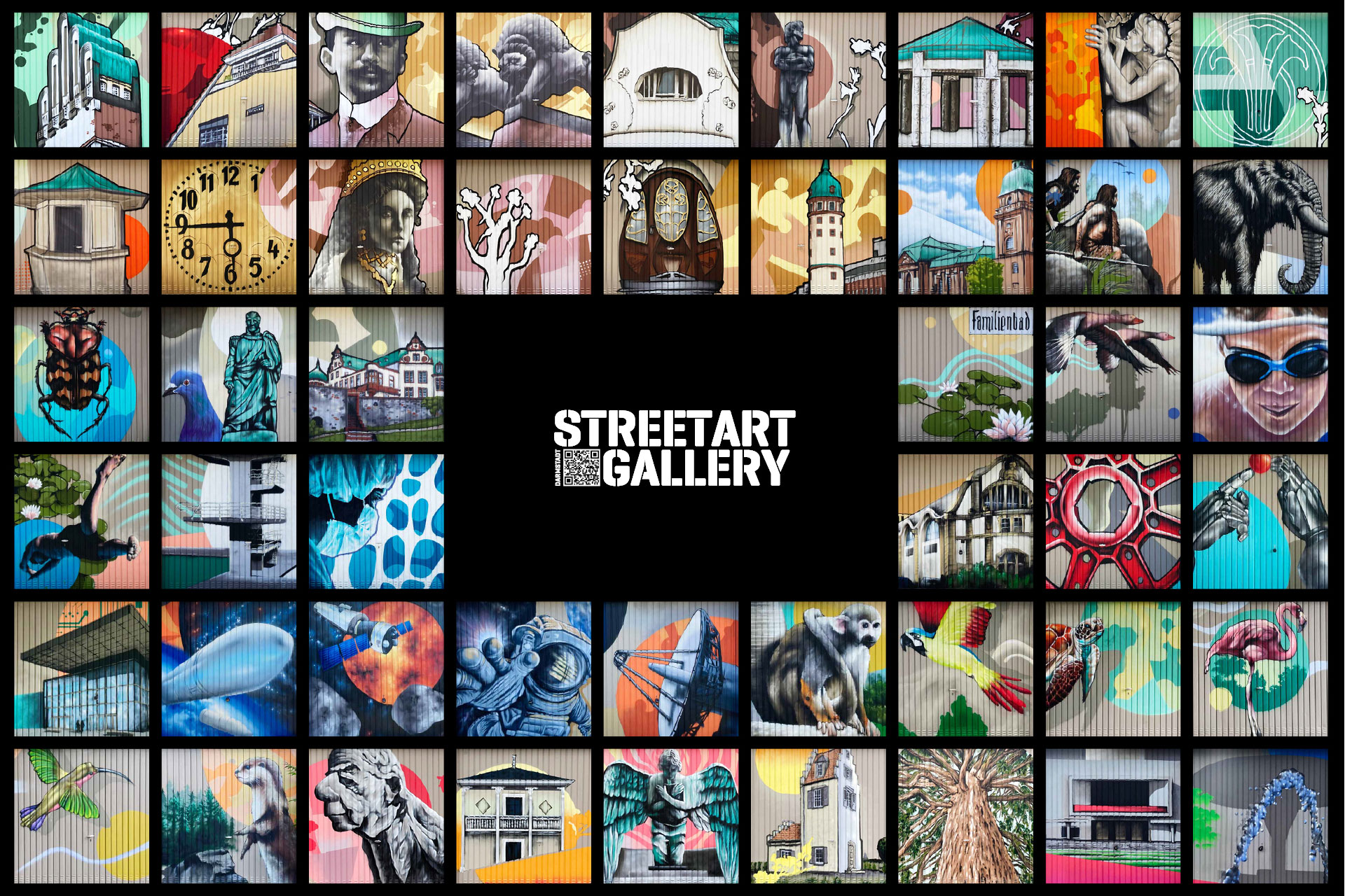 Streetart-Gallery-Darmstadt (Foto/Collage: Elmar Compes / spraymobil.de)