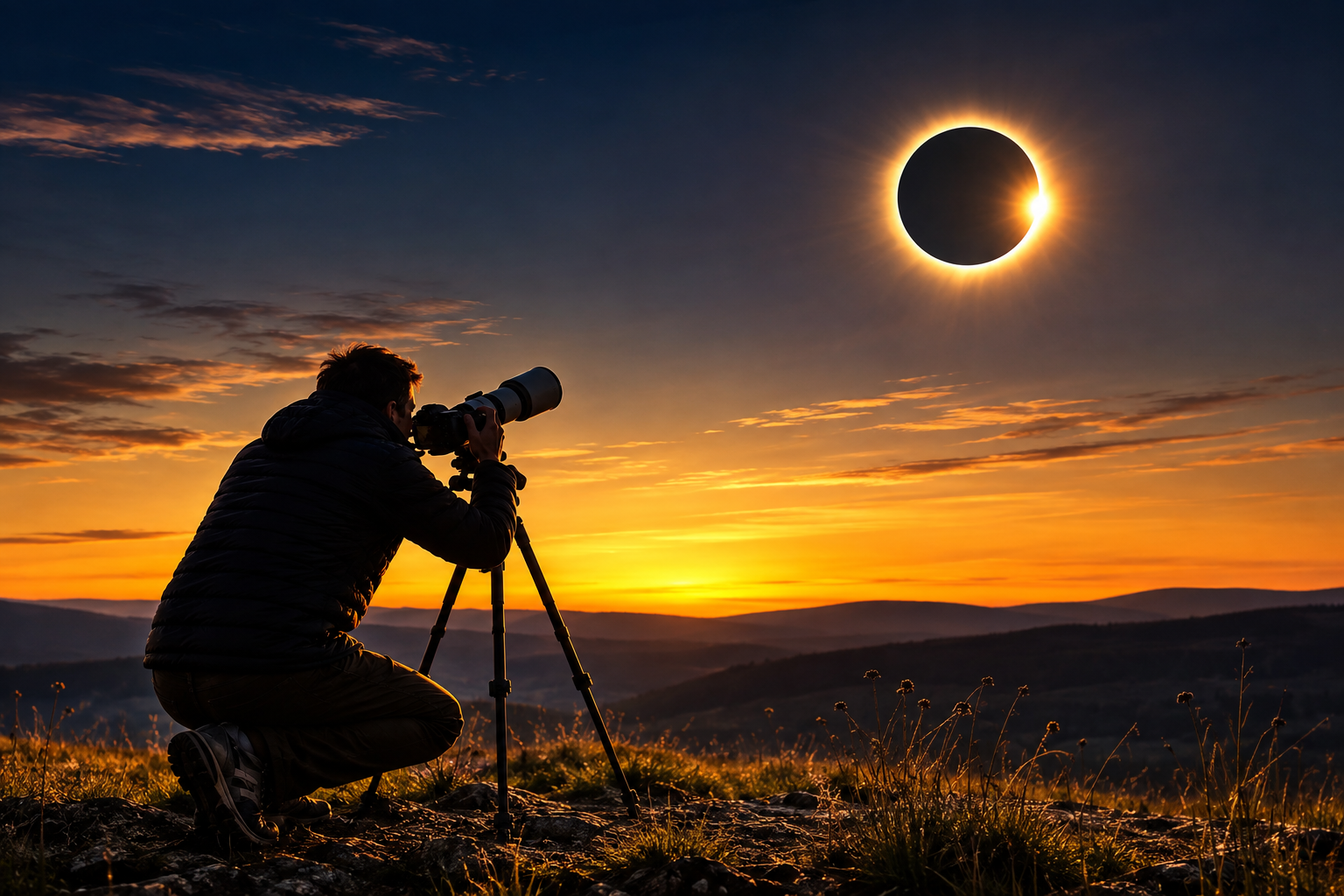 Sonnenfinsternis fotografieren (AI)